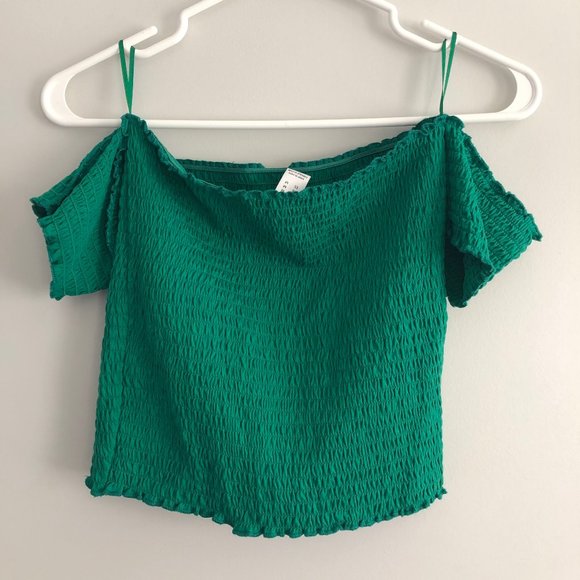 Urban Planet green stretchy top - Picture 2 of 2